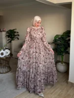 Chiffon dress by Sara Doghem