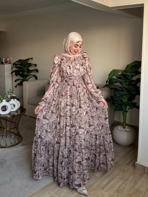 Chiffon dress by Sara Doghem