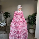 Chiffon dress by Sara Doghem