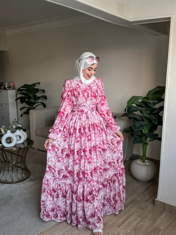 Chiffon dress by Sara Doghem