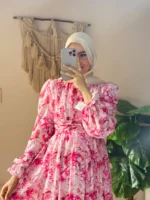 Chiffon dress by Sara Doghem