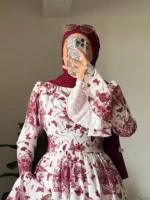 Two-layer Crepe Dress by Sara Doghem