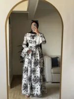 Two-layer Crepe Dress by Sara Doghem