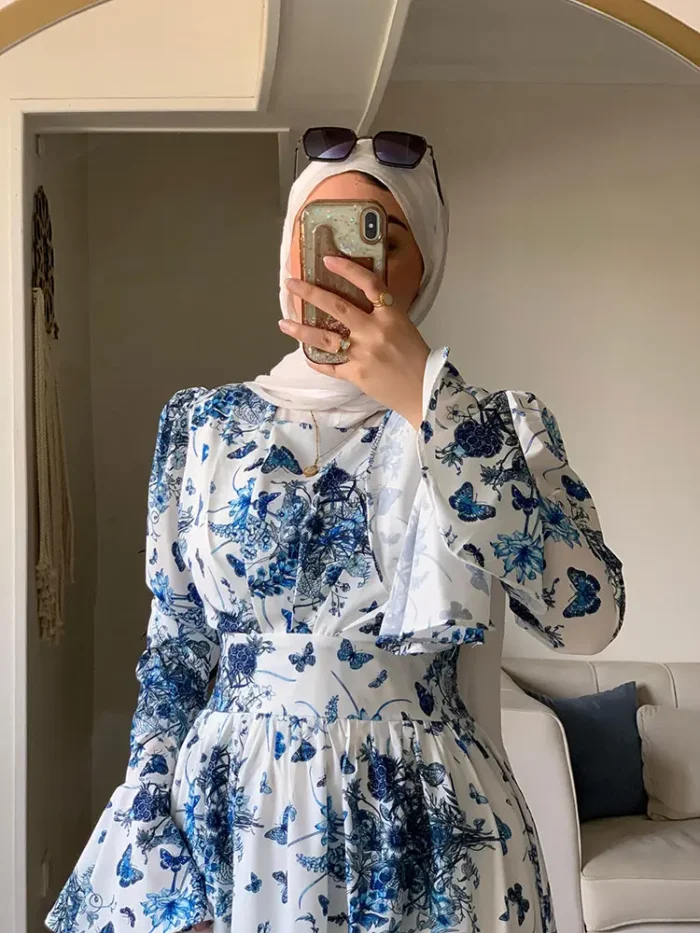 Two-layer Crepe Dress by Sara Doghem
