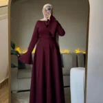 Burgundy Zara Dress by Sara Doghem