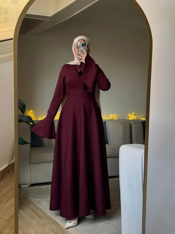 Burgundy Zara Dress by Sara Doghem