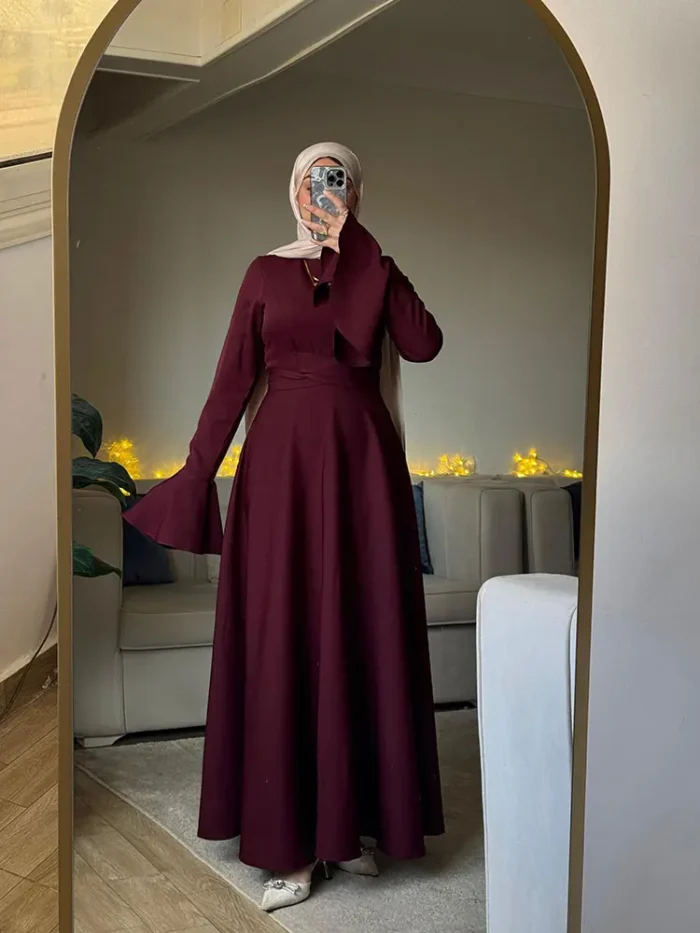 Burgundy Zara Dress by Sara Doghem