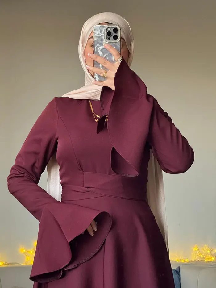 Burgundy Zara Dress by Sara Doghem