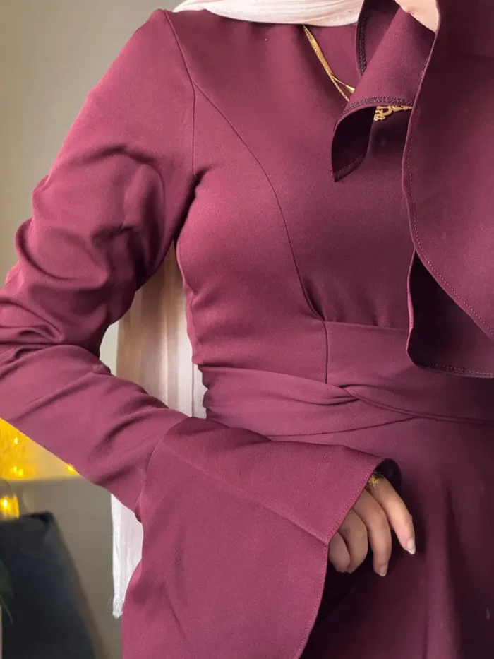 Burgundy Zara Dress by Sara Doghem