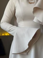 Beige Zara Dress by Sara Doghem